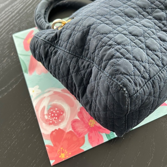 Sale!! Vintage Dior Black Cannage Lady Dior Nylon Handbag has been authenticated - Picture 5 of 7